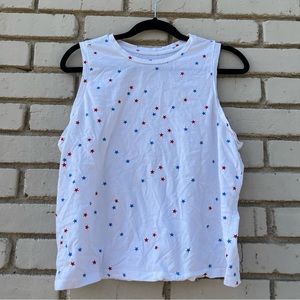 Fifth Sun Patriotic Stars Crop Tank Top - Size XL